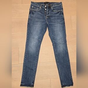 Purple Brand Jeans Men's Size 31 'Dark Indigo Clean' Button Fly Skinny Fit P001